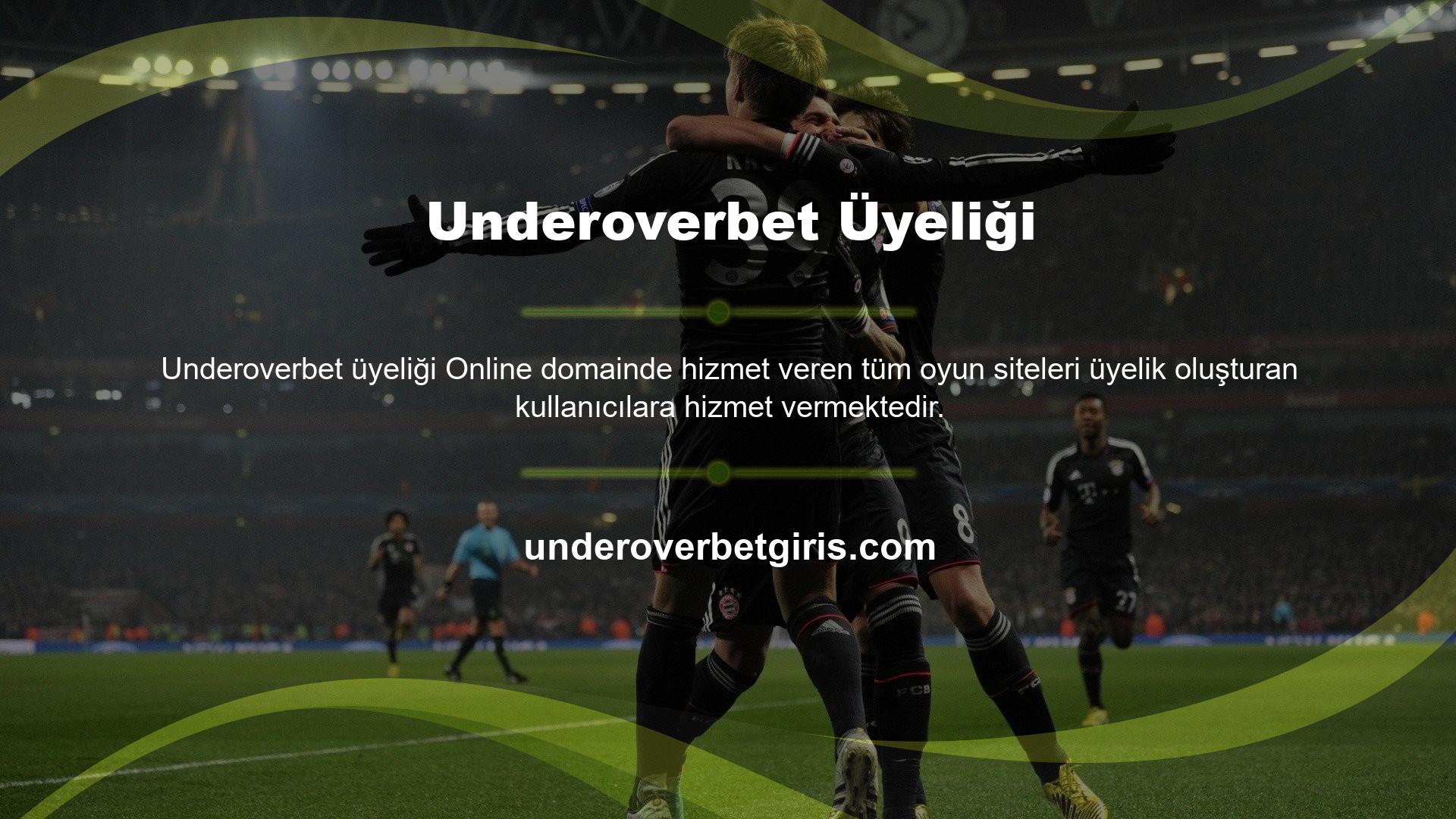 Underoverbet Gaming web sitesi, üyelik oluşturma süreci için kaydolma seçeneğiyle üyelik formlarına kolay erişim sağlar